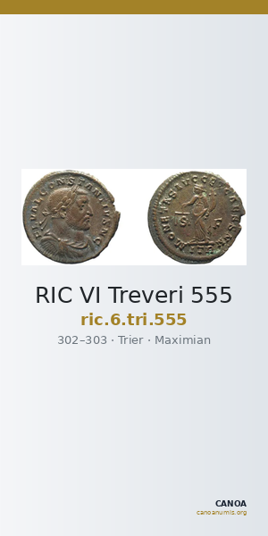 RIC VI Treveri 555 — CANOA