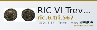 RIC VI Treveri 567 — CANOA