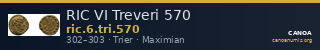 RIC VI Treveri 570 — CANOA