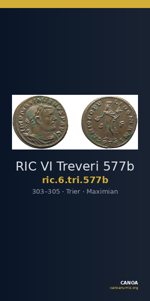 RIC VI Treveri 577b — CANOA