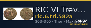 RIC VI Treveri 582a — CANOA