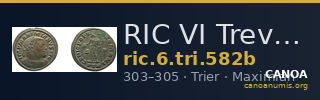 RIC VI Treveri 582b — CANOA
