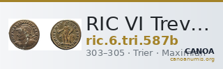 RIC VI Treveri 587b — CANOA