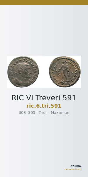 RIC VI Treveri 591 — CANOA
