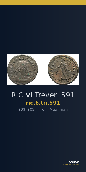 RIC VI Treveri 591 — CANOA