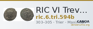 RIC VI Treveri 594b — CANOA