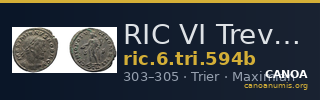 RIC VI Treveri 594b — CANOA