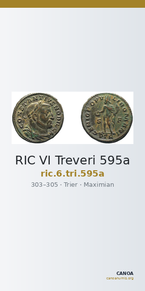 RIC VI Treveri 595a — CANOA