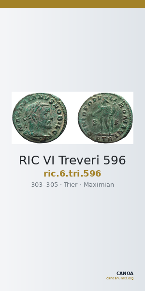 RIC VI Treveri 596 — CANOA