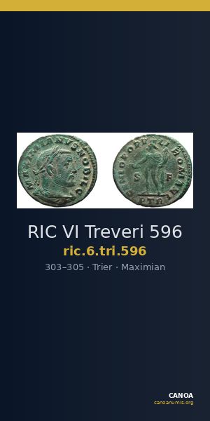 RIC VI Treveri 596 — CANOA