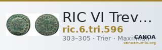 RIC VI Treveri 596 — CANOA