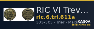 RIC VI Treveri 611a — CANOA