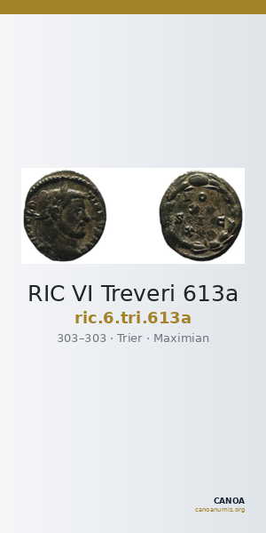 RIC VI Treveri 613a — CANOA