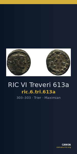 RIC VI Treveri 613a — CANOA