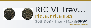 RIC VI Treveri 613a — CANOA