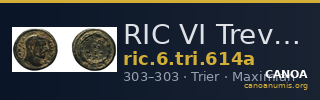 RIC VI Treveri 614a — CANOA
