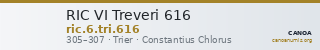 RIC VI Treveri 616 — CANOA