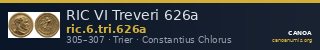 RIC VI Treveri 626a — CANOA