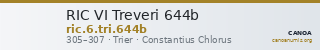 RIC VI Treveri 644b — CANOA