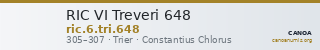 RIC VI Treveri 648 — CANOA
