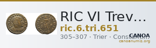 RIC VI Treveri 651 — CANOA