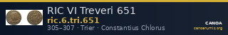 RIC VI Treveri 651 — CANOA