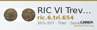 RIC VI Treveri 654 — CANOA