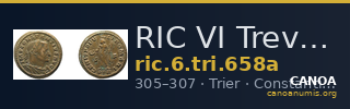 RIC VI Treveri 658a — CANOA