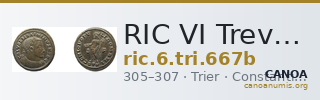 RIC VI Treveri 667b — CANOA