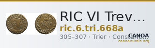 RIC VI Treveri 668a — CANOA