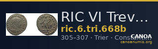 RIC VI Treveri 668b — CANOA