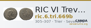 RIC VI Treveri 669b — CANOA