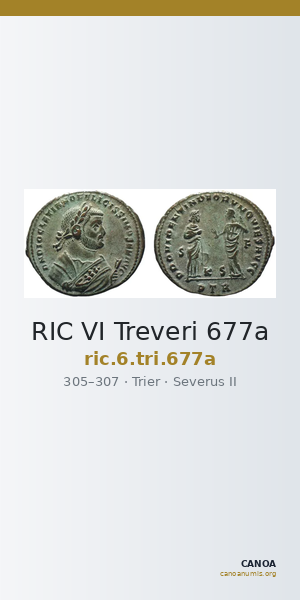 RIC VI Treveri 677a — CANOA