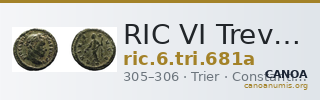 RIC VI Treveri 681a — CANOA