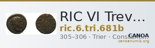 RIC VI Treveri 681b — CANOA