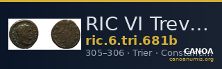 RIC VI Treveri 681b — CANOA