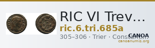 RIC VI Treveri 685a — CANOA