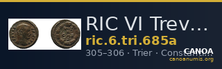 RIC VI Treveri 685a — CANOA