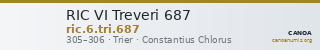 RIC VI Treveri 687 — CANOA
