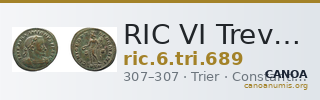 RIC VI Treveri 689 — CANOA