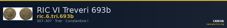 RIC VI Treveri 693b — CANOA
