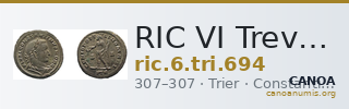 RIC VI Treveri 694 — CANOA
