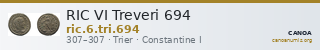 RIC VI Treveri 694 — CANOA