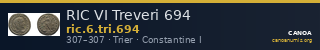 RIC VI Treveri 694 — CANOA