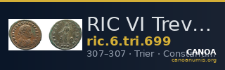 RIC VI Treveri 699 — CANOA