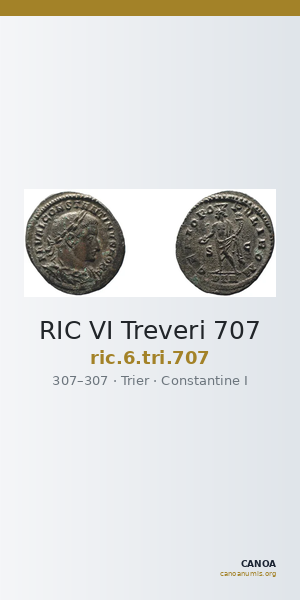 RIC VI Treveri 707 — CANOA