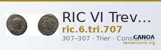 RIC VI Treveri 707 — CANOA
