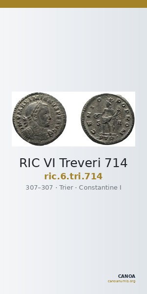 RIC VI Treveri 714 — CANOA