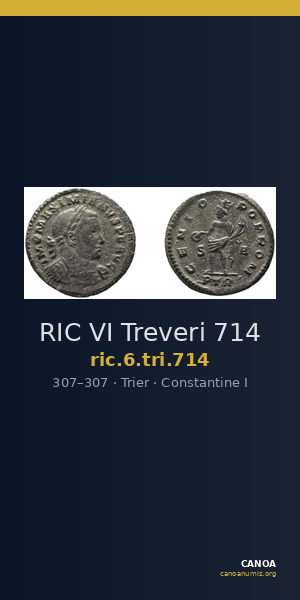 RIC VI Treveri 714 — CANOA