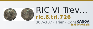 RIC VI Treveri 726 — CANOA
